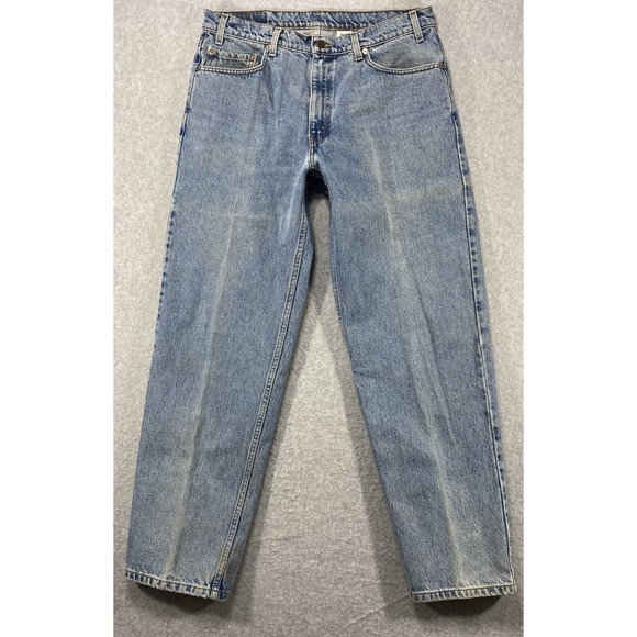 Levi Strauss‎ 550 Jeans Mens Size 34x31 Straight Relaxed Faded Distressed Denim - Picture 1 of 15